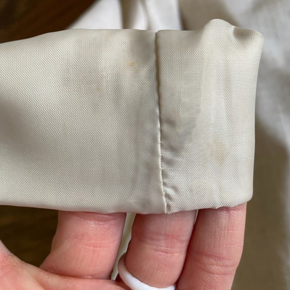 Vintage Sag Harbor Cream Linen-Blend Blazer Women’s 4P - Picture 6 of 12